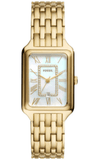 Buy Shop Fossil Raquel Three Hand Mother of Pearl Dial Gold Steel Strap Watch For Women - ES5304 USA Online