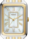 Buy Shop Fossil Raquel Three Hand Mother of Pearl Dial Two Tone Steel Strap Watch For Women - ES5305 USA Online