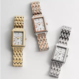 Buy Shop Fossil Raquel Three Hand White Dial Two Tone Steel Strap Watch For Women - ES5222 USA Online