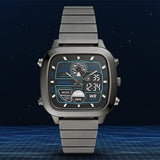 Buy Shop Fossil Retro Analog-Digital Black Dial Grey Steel Strap Watch for Men - FS5892 USA Online