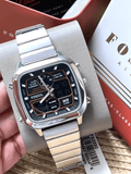 Buy Shop Fossil Retro Analog-Digital Black Dial Silver Steel Strap Watch for Men - FS5890 USA Online