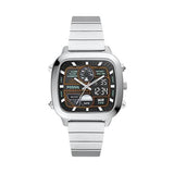 Buy Shop Fossil Retro Analog-Digital Black Dial Silver Steel Strap Watch for Men - FS5890 USA Online