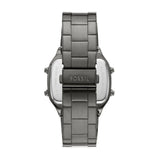 Buy Shop Fossil Retro Digital Black Dial Black Steel Strap Watch for Men - FS5846 USA Online