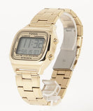 Buy Shop Fossil Retro Digital Gold Dial Gold Steel Strap Watch for Men - FS5843 USA Online