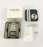 Buy Shop Fossil Retro Digital Silver Dial Silver Steel Strap Watch for Men - FS5844 USA Online