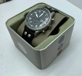 Buy Shop Fossil Retro Pilot Chronograph Black Dial Black Leather Strap Watch for Men - FS5806 USA Online