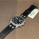 Buy Shop Fossil Retro Pilot Chronograph Black Dial Black Leather Strap Watch for Men - FS5806 USA Online