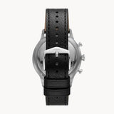Buy Shop Fossil Retro Pilot Chronograph Black Dial Black Leather Strap Watch for Men - FS5806 USA Online
