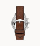 Buy Shop Fossil Retro Pilot Chronograph Blue Dial Brown Leather Strap Watch for Men - FS5832 USA Online