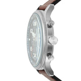Buy Shop Fossil Retro Pilot Chronograph Blue Dial Brown Leather Strap Watch for Men - FS5832 USA Online