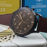Buy Shop Fossil Retro Pilot Chronograph Brown Dial Brown Leather Strap Watch for Men - FS5833 USA Online