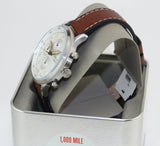 Buy Shop Fossil Retro Pilot Chronograph Silver Dial Brown Leather Strap Watch for Men - FS5809 USA Online
