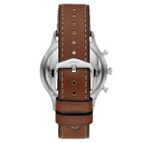 Buy Shop Fossil Retro Pilot Chronograph Silver Dial Brown Leather Strap Watch for Men - FS5809 USA Online