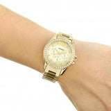 Buy Shop Fossil Riley Gold Dial Gold Steel Strap Watch for Women - ES3203 USA Online