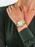Buy Shop Fossil Riley Gold Dial Gold Steel Strap Watch for Women - ES3203 USA Online