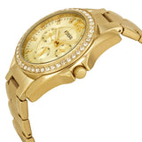 Buy Shop Fossil Riley Gold Dial Gold Steel Strap Watch for Women - ES3203 USA Online