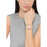 Buy Shop Fossil Riley Multifunction Rose Gold Dial Rose Gold Steel Strap Watch for Women - ES2811 USA Online
