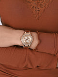 Buy Shop Fossil Riley Multifunction Rose Gold Dial Rose Gold Steel Strap Watch for Women - ES2811 USA Online