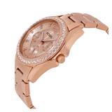 Buy Shop Fossil Riley Multifunction Rose Gold Dial Rose Gold Steel Strap Watch for Women - ES2811 USA Online