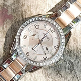 Buy Shop Fossil Riley Multifunction Rose Gold Dial Two Tone Steel Strap Watch for Women - ES4145 USA Online
