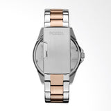 Buy Shop Fossil Riley Multifunction Rose Gold Dial Two Tone Steel Strap Watch for Women - ES4145 USA Online