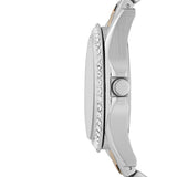 Buy Shop Fossil Riley Multifunction Rose Gold Dial Two Tone Steel Strap Watch for Women - ES4145 USA Online