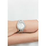 Buy Shop Fossil Riley Multifunction Silver Dial Silver Steel Strap Watch for Women - ES3202 USA Online