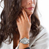 Buy Shop Fossil Riley Multifunction Silver Dial Silver Steel Strap Watch for Women - ES3202 USA Online