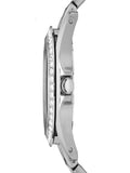 Buy Shop Fossil Riley Multifunction Silver Dial Silver Steel Strap Watch for Women - ES3202 USA Online