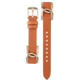Buy Shop Fossil Riley Multifunction White Dial Orange Leather Strap Watch for Women - ES3723 USA Online
