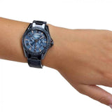 Buy Shop Fossil Riley Quartz Blue Dial Blue Steel Strap Watch for Women - ES4294 USA Online