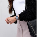 Buy Shop Fossil Riley Quartz Blue Dial Blue Steel Strap Watch for Women - ES4294 USA Online