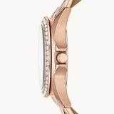 Buy Shop Fossil Riley White Dial Sand Leather Strap Watch for Women - ES3466 USA Online