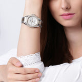Buy Shop Fossil Riley White Dial Two Tone Steel Strap Watch for Women - ES3204 USA Online