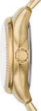 Buy Shop Fossil Rye Automatic Skeleton Gold Dial Gold Steel Strap Watch for Women - BQ3755 USA Online