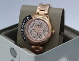 Buy Shop Fossil Rye Automatic Skeleton Rose Gold Dial Rose Gold Steel Strap Watch for Women - BQ3754 USA Online