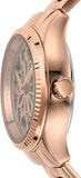 Buy Shop Fossil Rye Automatic Skeleton Rose Gold Dial Rose Gold Steel Strap Watch for Women - BQ3754 USA Online