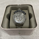 Buy Shop Fossil Rye Automatic Skeleton Silver Dial Silver Steel Strap Watch for Women - BQ3753 USA Online