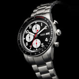 Buy Shop Fossil Sport Tourer Chronograph Black Dial Silver Steel Strap Watch for Men - FS6045 USA Online