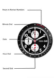 Buy Shop Fossil Sport Tourer Chronograph Black Dial Silver Steel Strap Watch for Men - FS6045 USA Online