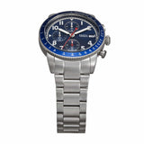 Buy Shop Fossil Sport Tourer Chronograph Blue Dial Silver Steel Strap Watch for Men - FS6047 USA Online