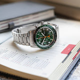 Buy Shop Fossil Sport Tourer Chronograph Green Dial Silver Steel Strap Watch for Men - FS6048 USA Online
