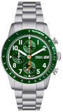 Buy Shop Fossil Sport Tourer Chronograph Green Dial Silver Steel Strap Watch for Men - FS6048 USA Online