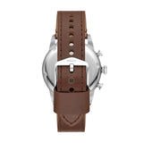 Buy Shop Fossil Sport Tourer Chronograph White Dial Brown Leather Strap Watch for Men - FS6042 USA Online