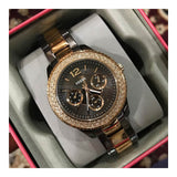 Buy Shop Fossil Stella Multifunction Brown Dial Two Tone Steel Strap Watch for Women - ES4079 USA Online