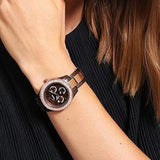 Buy Shop Fossil Stella Multifunction Brown Dial Two Tone Steel Strap Watch for Women - ES4079 USA Online