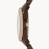 Buy Shop Fossil Stella Multifunction Brown Dial Two Tone Steel Strap Watch for Women - ES4079 USA Online