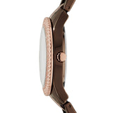 Buy Shop Fossil Stella Multifunction Brown Dial Two Tone Steel Strap Watch for Women - ES4079 USA Online