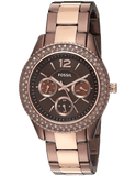 Buy Shop Fossil Stella Multifunction Brown Dial Two Tone Steel Strap Watch for Women - ES4079 USA Online