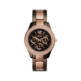Buy Shop Fossil Stella Multifunction Brown Dial Two Tone Steel Strap Watch for Women - ES4079 USA Online